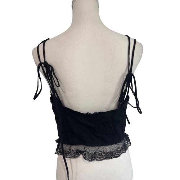 LIONESS Resurgence Cami in Onyx Medium New Womens sleeveless Tank Top - Picture 6 of 14